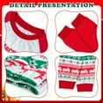 thumbnail image 5 of HYCLES Kids Christmas Pajamas Sets Santa Claus Dinosaur Sleepwear Long Sleeve PJS Set 2-12 Years for Boys Girls, 5 of 6