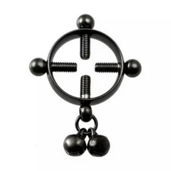 K-KED 1Pcs Nipple Rings Stainless Steel Women Girls Fashion Body Piercing Jewelry-Black
