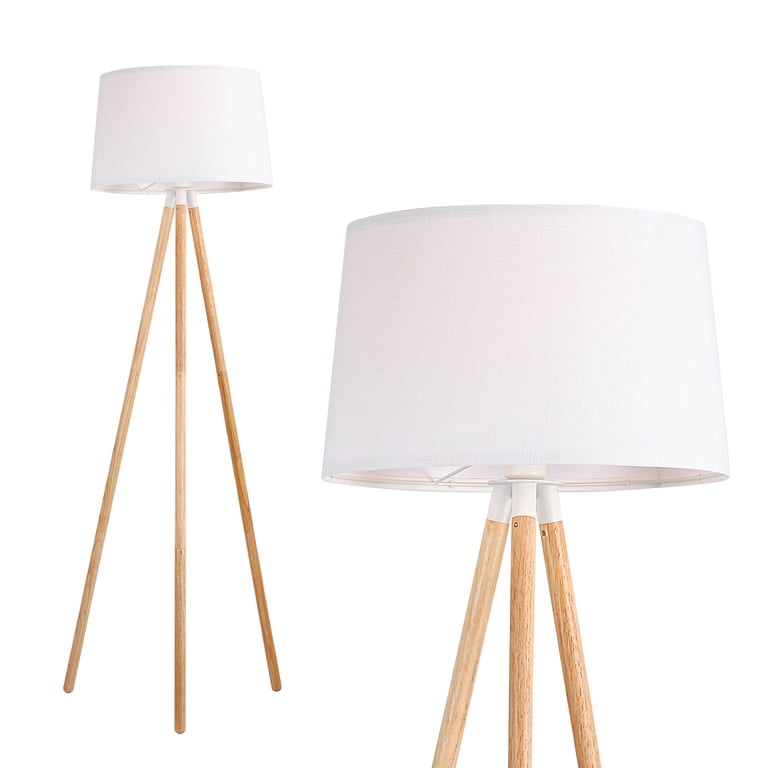 Large Mid Century Modern Floor Lamp, 58'' Tripod Floor Lamp For