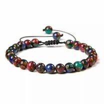 K-KED Natural 6mm Nepal Stone Healing Chakra Meditation Spiritual Healer Bracelet