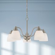 53855-91 Livex Lighting Somerville - 5 Light Convertible Dinette Chandelier in Traditional Style - 24 Inches wide by 13.25 Inches high