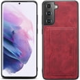 thumbnail image 3 of for Samsung Galaxy S22 Plus Case, Slim PU Leather Wallet Case Credit Card Slot Holder Lightweight Protective Case with Kickstand for Samsung Galaxy S22 Plus (Red), 3 of 11