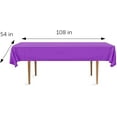 thumbnail image 5 of DecorRack 2 Rectangular Tablecloths -BPA- Free Plastic, 54 x 108 inch, Reusable Table Cover, Purple (2 Pack), 5 of 7