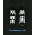 thumbnail image 5 of GearIT XLR to XLR Microphone Cable (150 Feet, 1 Pack) XLR Male to Female Mic Cable 3-Pin Balanced Shielded XLR Cable for Mic Mixer, Recording Studio, Podcast - Black, 150Ft, 1 Pack, 5 of 7