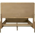thumbnail image 4 of Sea Wood Queen Size Bed with Woven Cane Design Open Panel 4 Slats Brown, 4 of 5