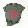 thumbnail image 4 of Country Girl Hat Puff Print  - Womens Short Sleeve Graphic T-Shirt, 4 of 10
