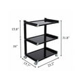 thumbnail image 2 of Ryder All Purpose Trolley Beauty Trolley Facial Cart With Glass Top for Beauty Salon Tattoo Studio, Black, 2 of 2