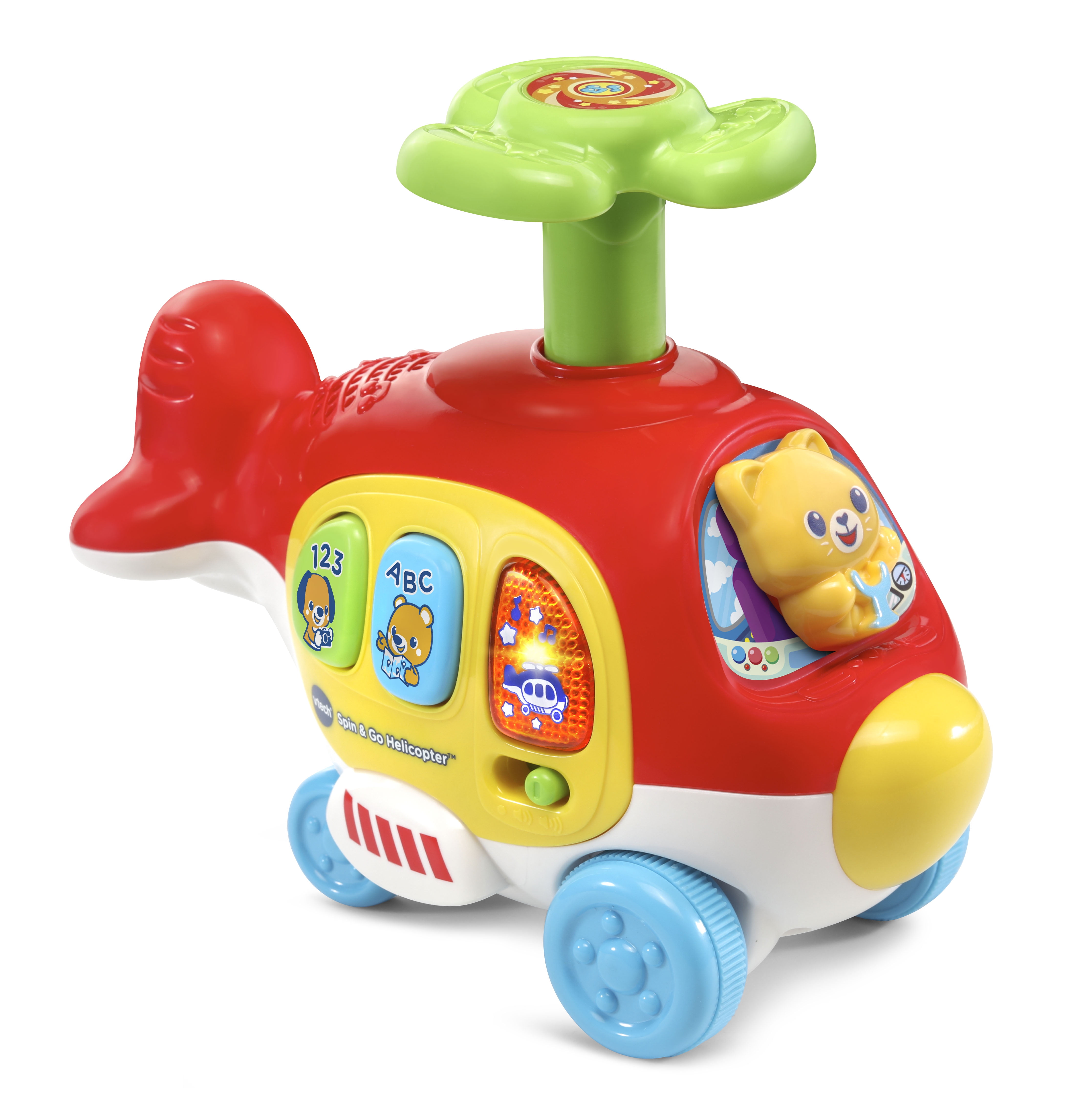 VTech Spin and Go Helicopter, Encourages Crawling, Great Toy for Baby