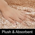 thumbnail image 4 of Home Must Haves Brown Large 2 Piece Ombre Microfiber Soft Thick Plush Bath Mat Set, 4 of 5