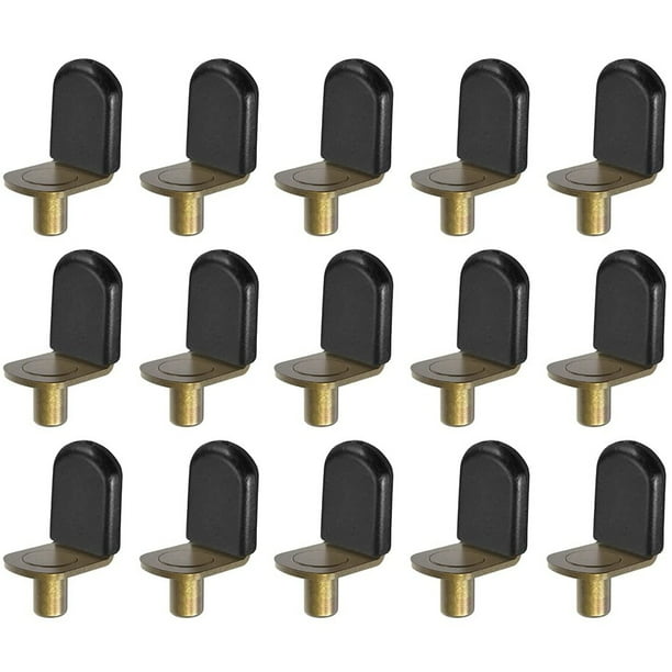 15PCS Shelf Pegs, L Shaped Shelf Holders Pegs, with Rubber Sleeve