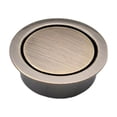 thumbnail image 4 of Tirador redondo empotrado, invisible y multiusos para puertas correderas de camas tatami. Bronce verde, 4 of 9