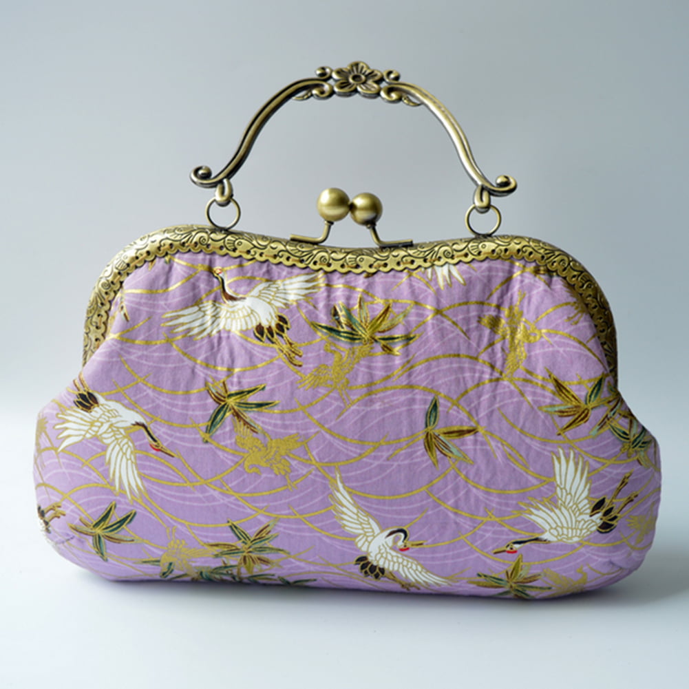 1X 20.5cm Vintage Women Purse Frame Clutch Bag Clasp Handle DIY Handbag Frame MW 