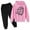 Pink, variant on Boys Sweat Suit Boys Sweatsuit Set Sweatshirt and Sweatpant Jogger Set Printed Hoodie Sets 2 Pieces Boys Tracksuit Set Back To School Clothes,Black,13-14 Years