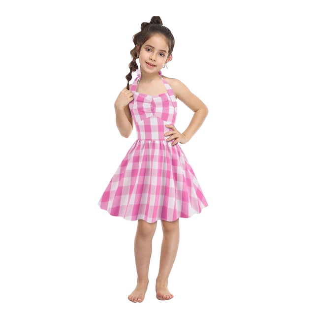 EGNMCR Robe de Soirée Cocktail Vintage Imprimée pour Femme, Mode, Col en V, Sans Manches, Dos Nu, Robes Extensibles, Robe Fille