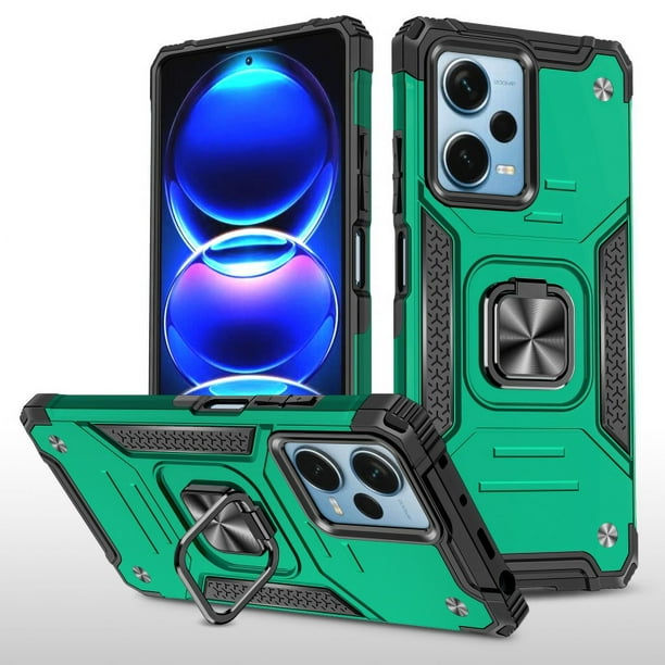 Funda de teléfono para Poco X5 5G de Uso Rudo Shock color + Mica de Cristal