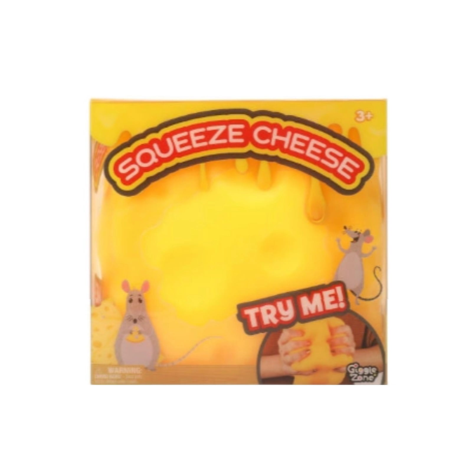 Squeezy Cheese Block Squishy Toy, 3" Ultra-Soft Slow Rising Jumbo Realistic Yellow Cheese Squeeze Toys, Stress Relief Fidget Toy for Adults, Focus & Relaxation