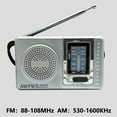 thumbnail image 6 of Lotpreco AM/FM Battery Operated Portable Radio with Speaker & Headphone Jack, Black, 6 of 9