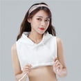 thumbnail image 4 of Sudadera con capucha perfecl para mujer cuello falso desmontable, 4 of 8