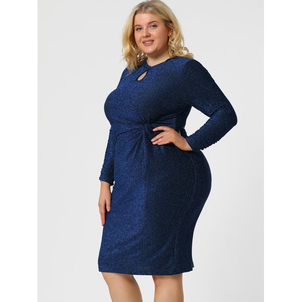 Vestidos de fiesde talgrande pamujer Vestido midi de lentejuelas