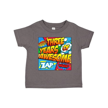 

Inktastic Three Years of Awesome Gift Toddler Boy or Toddler Girl T-Shirt