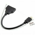 thumbnail image 4 of Adaptateur Hdmi 2 Double Port Y Splitter 1080p Hdmi-compatible V1.4 Mâle vers Double Femelle 1 en 2 Sorties, 4 of 5