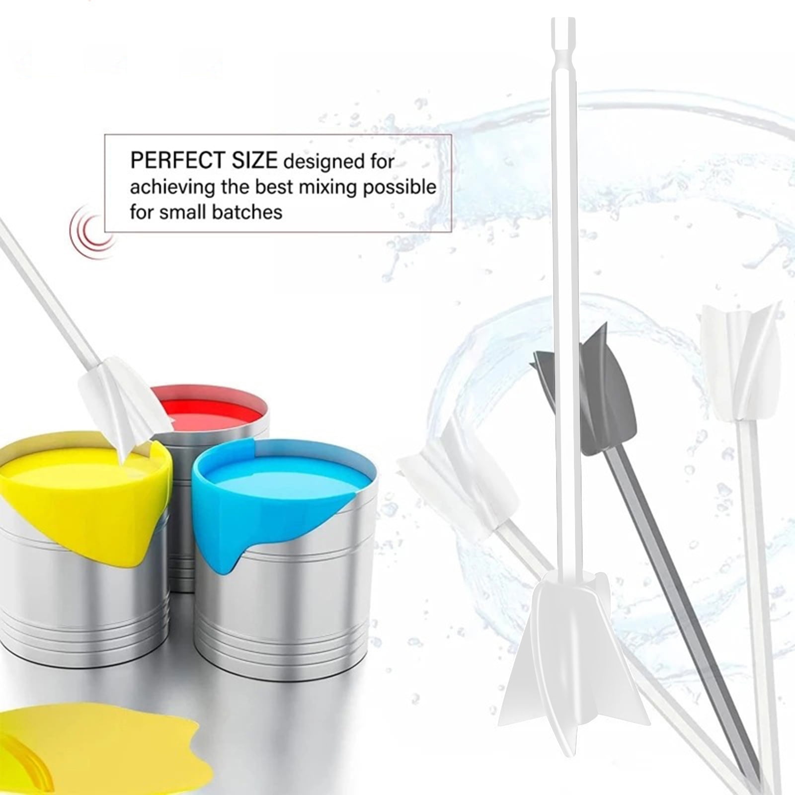 1 Pcs Resin Mixer Paddles for Resin Drill, Epoxy Mixer Attachment for