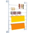 thumbnail image 1 of Ribbon Storage Organizer,Wall Mounted Ribbon Organizer,Wrapping Paper Rack,7-Layer Metal Ribbon Storage for Craft Room,Flower Shop,Gift Wrapping Paper,White, 1 of 8