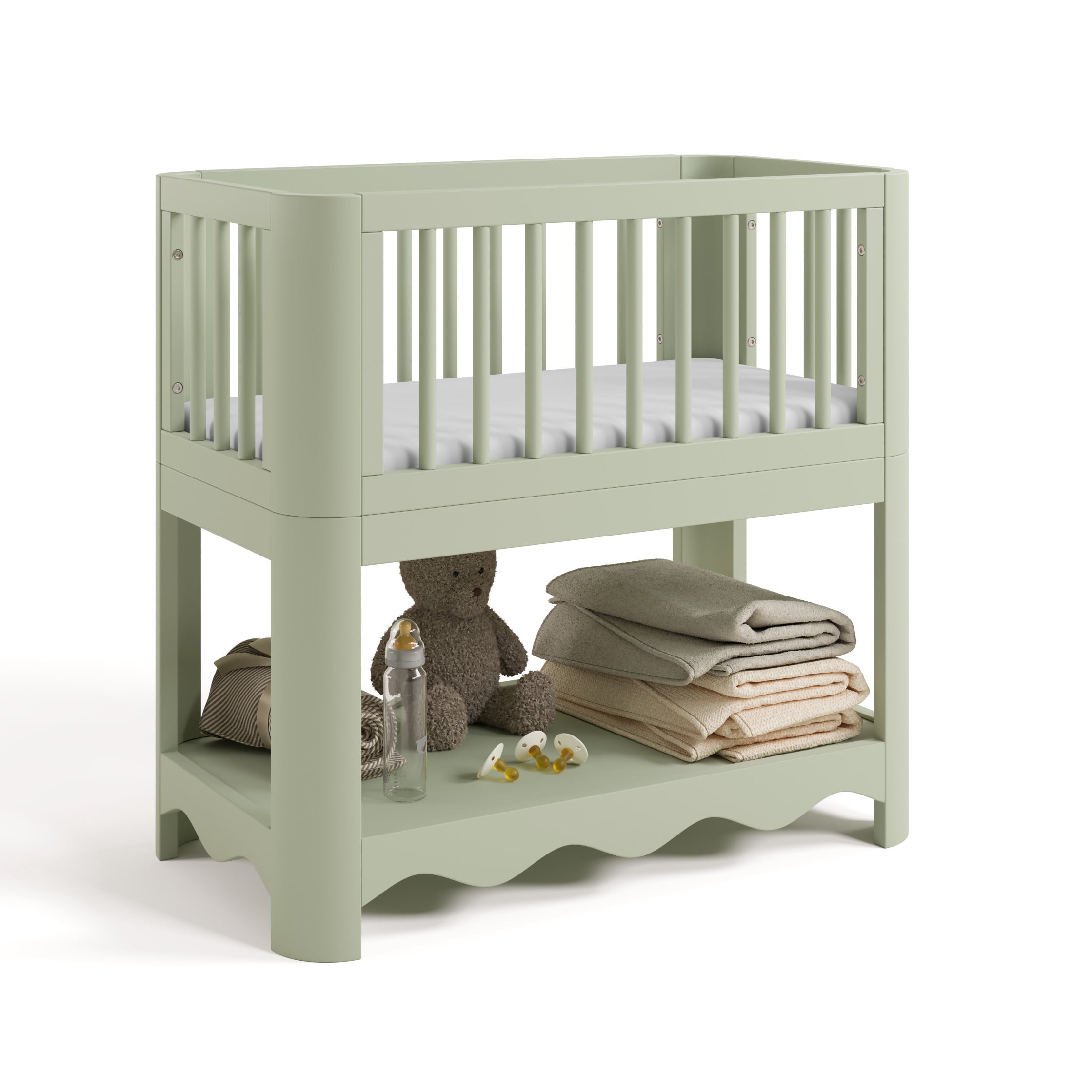 Storkcraft Casablanca 3-in-1 Convertible Bassinet, Sage