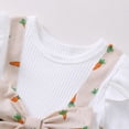 thumbnail image 6 of Easter Outfit Baby Girl Short Sleeve Cute Print Bodysuit and Headband Set Girls Summer Clothes Cute Outfits for Girls 0-3 Months, 6 of 8