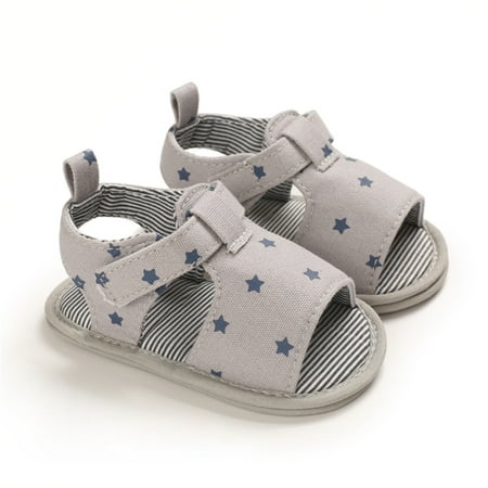 

Dyfzdhu Baby Sandals Toddler Soft Crib Prewalker Summer Baby Anti-Slip Shoes Hollow Flower Sandals Baby Shoes