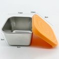 thumbnail image 6 of Leakproof Sauce Cup - Portable Stainless Steel Food Storage Container with Silicone Lid, for Office and Travel, 6 of 7