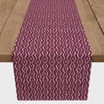 thumbnail image 3 of Creative Products Hand Drawn Aztec Squiggle Burgundy 16x72 Poly Twill Table Runner, 3 of 3
