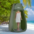 thumbnail image 2 of Outsunny Pop Up Shower Tent for Outdoor Camping Beach, Army Green, 2 of 10