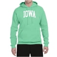 thumbnail image 2 of Wild Bobby State of Iowa College Style Unisex Hoodie Sweatshirt, 2 of 6