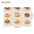 thumbnail image 4 of Yayeee Bath Rug for Bathroom Floor Non Slip Rectangle Fluffy Soft Absorbent Mat, 16"x24", Red Cakes, 4 of 7