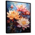 thumbnail image 2 of Designart "Cubist Harmony In Lotus I" Lotus Floater Framed Wall Art Prints, 2 of 5