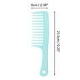 thumbnail image 2 of Unique Bargains 1 Pc Comfortable Wide Tooth Comb for Curly Thin Hair Plastic Sky Blue, 2 of 3