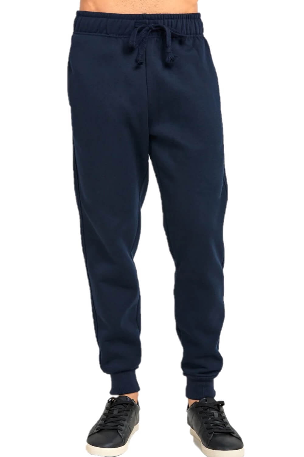 Men's Heavy Sweatpants Fleece Lined Joggers with Pockets, Navy L, 1 ...