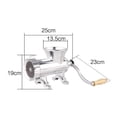thumbnail image 1 of Large Meat Grinder 32 Multi-function Aluminum Alloy Home Hand Electric Stainless Steel Meat Grinder ,Easy Installation, 1 of 5