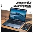 thumbnail image 3 of M4 4 Channel Mini Mixer Sound Card DJ 16 Digital Effects Noise Reduction Console USB Recording For Singing, 3 of 6