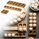 thumbnail image 1 of Huevera de Madera de Acacia con Bandeja para 12 Huevos | Base Desmontable para Organizar La Encimera de La Cocina | Madera Maciza Natural, 1 of 1