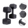 thumbnail image 4 of OULII 1Set Black Hexagonal Dumbbell with Durable Rubberized Coating for Fitness Workouts, 4 of 8