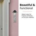 thumbnail image 2 of NACH Crested House Address Sign, Outdoor Address Plaque, Cast Iron House Number Sign, Large Crest, 4 Numbers, Iron, 20 x 8 x 1", KA-LARGECREST-4, 2 of 5