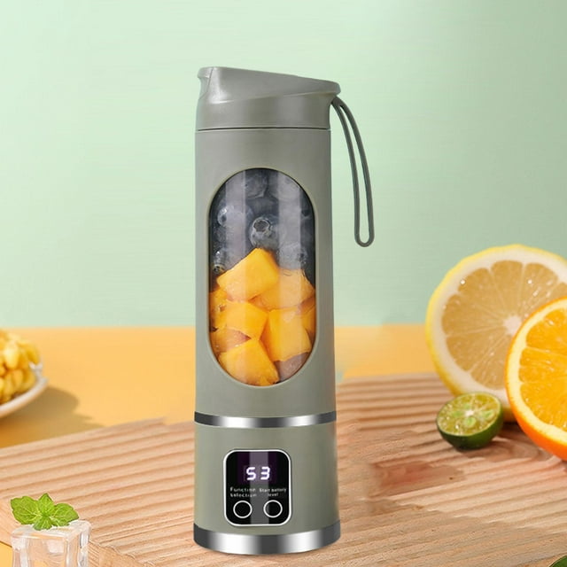 Licuadora portátil versátil compacto recargable taza de exprimidor eléctrico 12 calde de acero inoxidable para actividades deportivas comida para verde