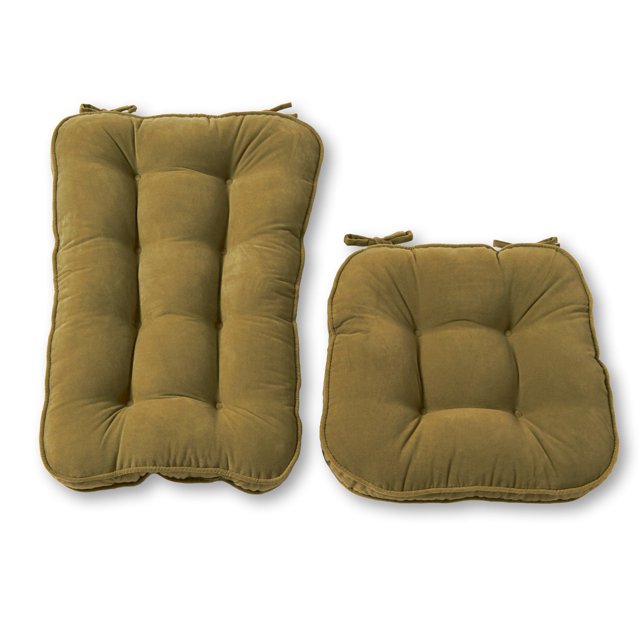Greendale Home Fashions Hyatt Ensemble de Coussins pour Fauteuil Berçant Jumbo 2 Pcs, Fougère