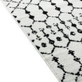 thumbnail image 5 of Masada Rugs Geometric Bohemian Low Pile Area Rug Ivory Black 2' x 6', 5 of 5