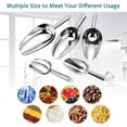 thumbnail image 4 of Durable Stainless Steel Scoop, Mirror Polished Surface, Multi-purpose For Candy Bar, Popcorn Bar, Comfort Grip, Tubular Handle With Hanging Loop, Easy to Clean, Elegant Design, 4 of 6