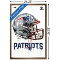 thumbnail image 2 of NFL New England Patriots - Drip Helmet 20 Wall Poster, 22.375" x 34" Framed, 2 of 4