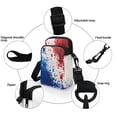 thumbnail image 5 of HELLHERO Underarm Shoulder Bag for Adults Daily Use Red and Blue Ink Pattern Design Crossbody Bag Double Zipper, 5 of 7