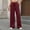 Wine, variant on XPMWRP Womens Wide Leg Sweatpants High Waisted Drawstring Straight Leg Baggy Comfy Casual Trendy Pull On Pockets Pants Black XL